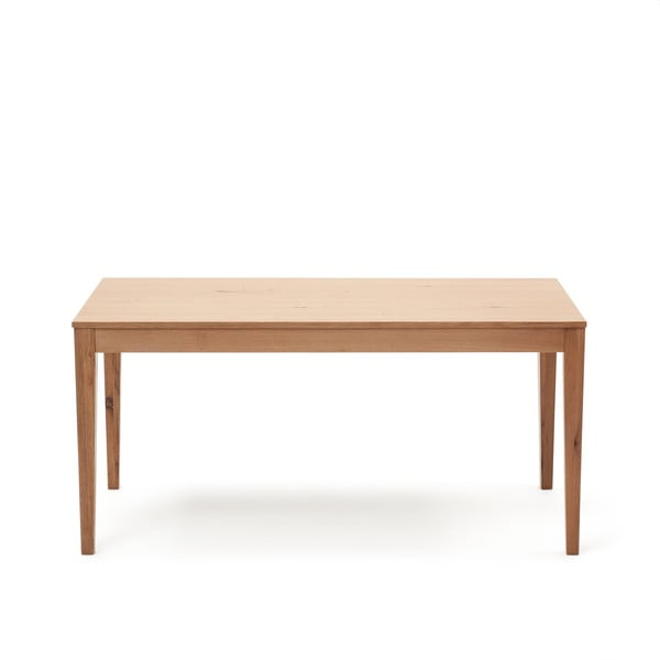 Dabīga toņa izvelkams ēdamgalds ar ozolkoka imitācijas galda virsmu 80x160 cm Yain – Kave Home-image-3