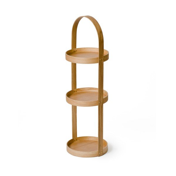 Apaļš vannasistabas statīvs Wireworks Mezza Oak, 3 plaukti-image-2