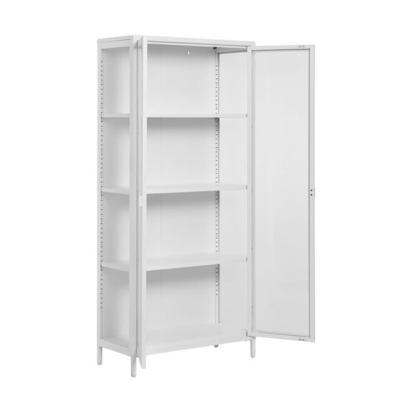 Balta metāla vitrīna 80x175 cm Brisbane – House Nordic-image-1