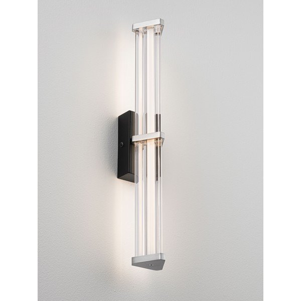 Matēti melna/matētas sudraba krāsas metāla LED sienas lampa ar regulējamu spilgtumu Pheme – Nova Luce-image-3
