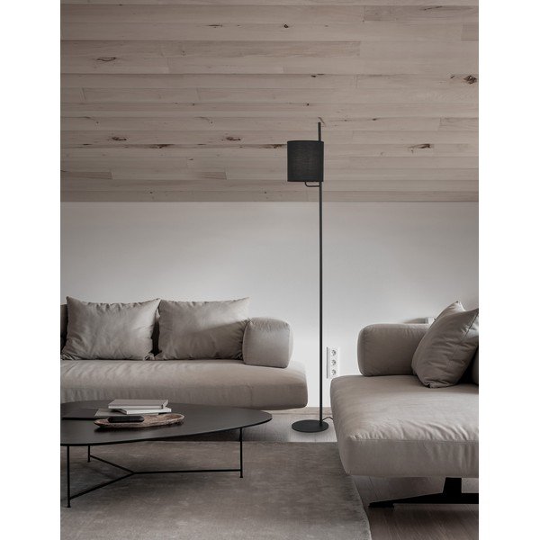 Melna metāla stāvlampa (augstums 176 cm) Yama – Nova Luce-image-1
