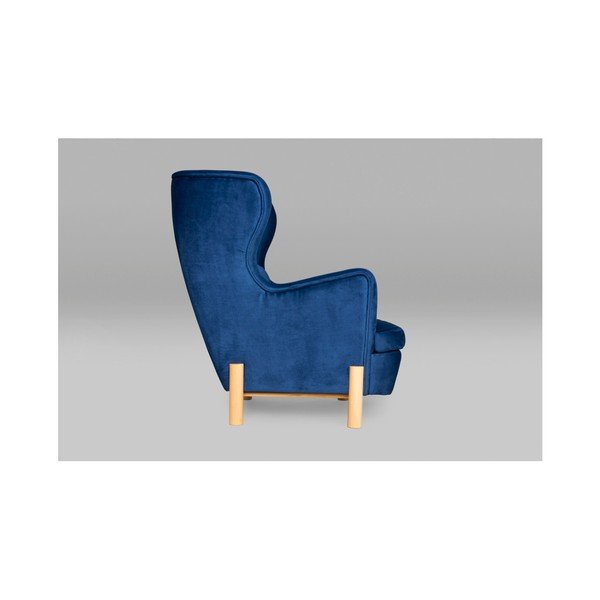 Tumši zils krēsls SKANDICA Ingrid Navy Blue-image-1