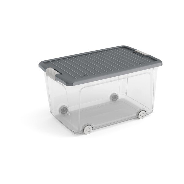 Plastmasas uzglabāšanas kaste ar vāku 56,5x39x31,5 cm W box L – KIS