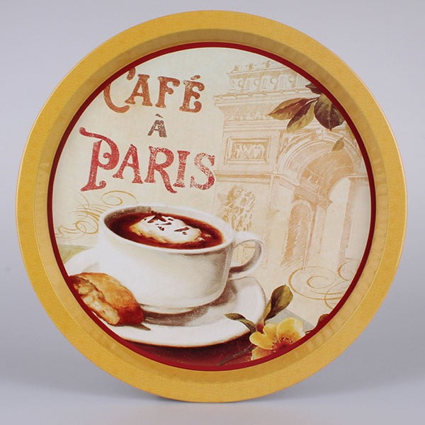 Skārda paplāte Café a Paris