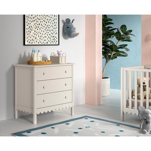 Bēša bērnu kumode 89x90x55 cm Swingo – Vipack-image-1