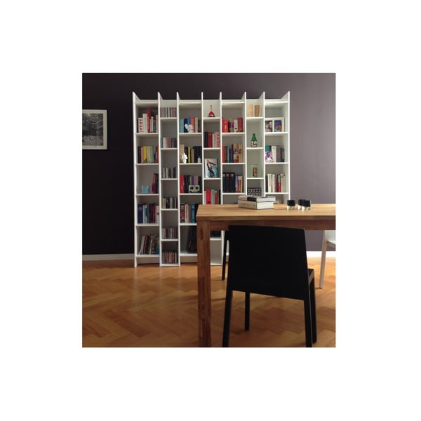 Balts papildmodulis WOOOD Grenen bibliotēkai-image-1