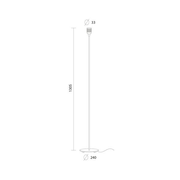 Melna brīvi stāvoša lampa Sotto Luce BI Elementary L 1F-image-1