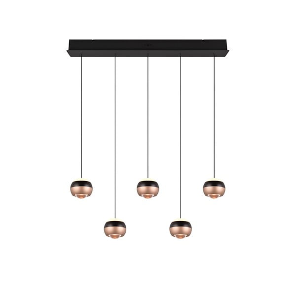 Melna/vara krāsas LED piekaramā lampa ar metāla abažūru Orbit – Trio Select