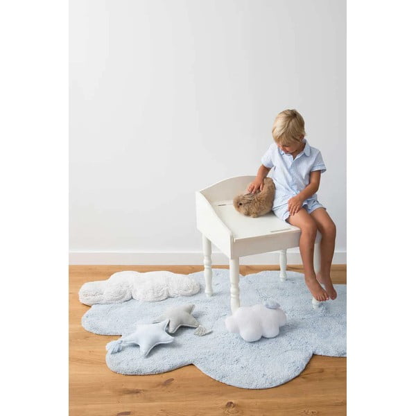 Gaiši zils mazgājams/ar rokām darināts kokvilnas bērnu paklājs 70x100 cm Mini Dream – Lorena Canals-image-4