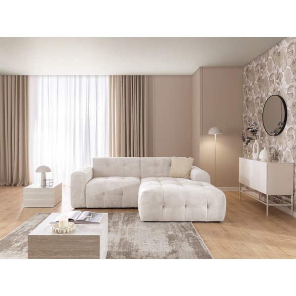 Krēmkrāsas stūra dīvāns (ar labo stūri/ar zvilni) Melva – Ropez-image-3