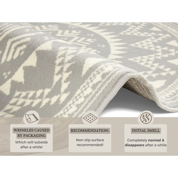 Pelēks paklājs Hanse Home Celebration Valencia, ⌀ 140 cm-image-4