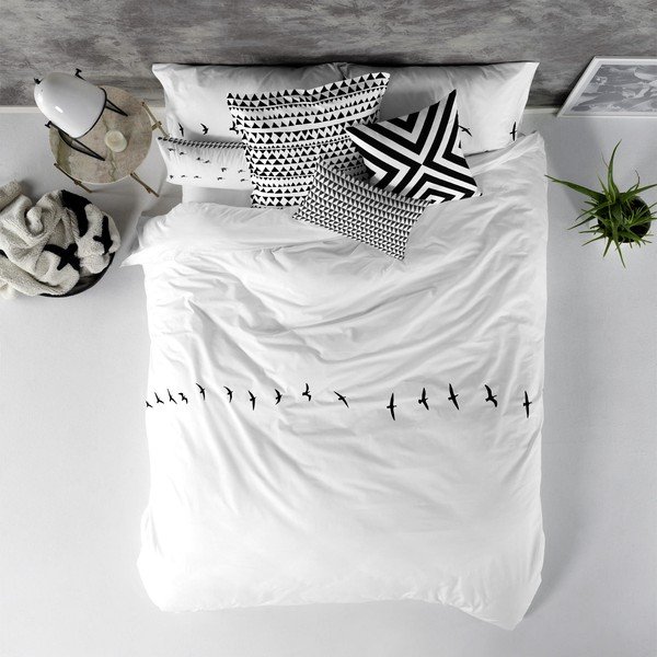 Kokvilnas segas pārvalks Blanc Trip, 200 x 200 cm-image-2