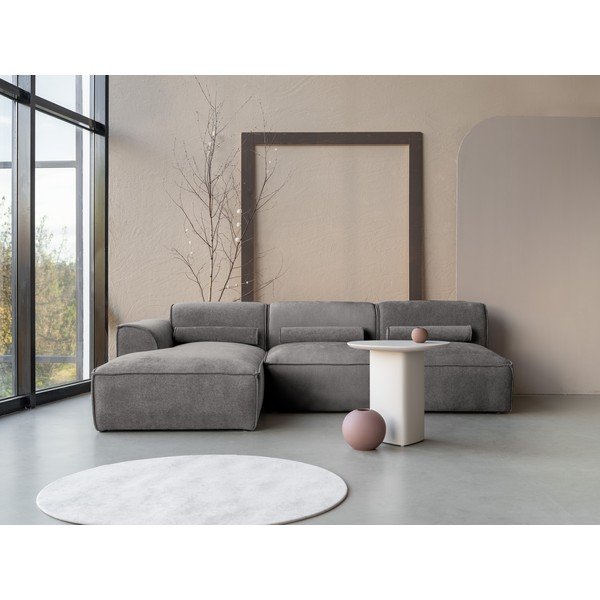 Gaiši pelēks stūra dīvāns (ar kreiso stūri) Flex Felix – Miuform-image-1