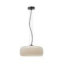 Pelēkbēša LED piekaramā lampa ar stikla abažūru ø 38 cm Reig – Kave Home