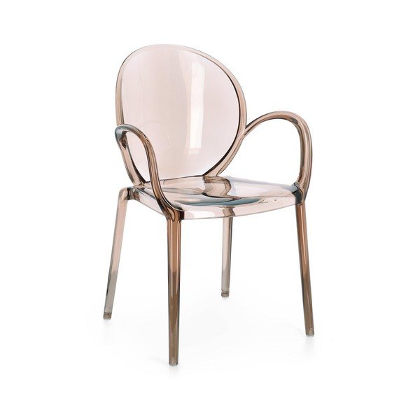 Gaiši brūns plastmasas dārza krēsls Camilla – Bizzotto