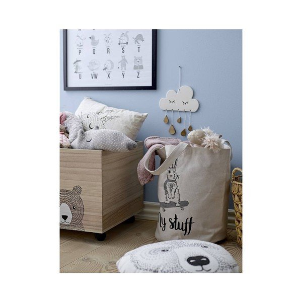 Koka uzglabāšanas kaste uz riteņiem bērniem Kesa – Bloomingville Mini-image-2