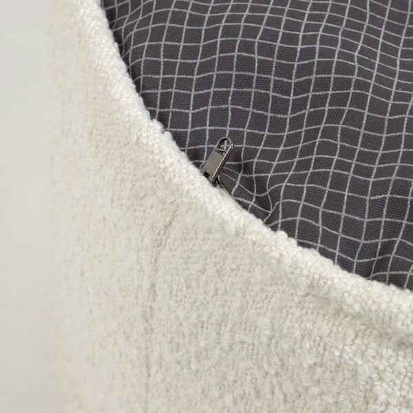 Balts pufs Kave Home Adara, ø 50 cm-image-4