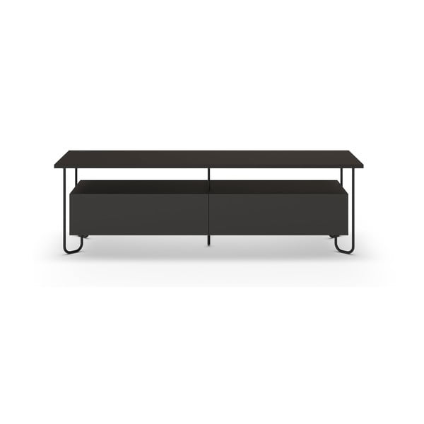 Melns TV galdiņš 150x45 cm Dilly – Marckeric