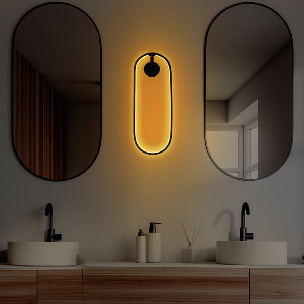 Melna LED sienas lampa Can – Opviq lights-image-2