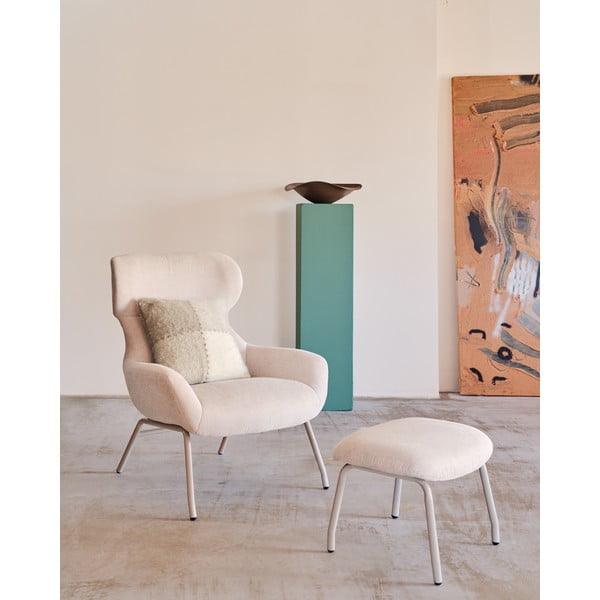 Bēšs atpūtas krēsls Belina – Kave Home-image-1