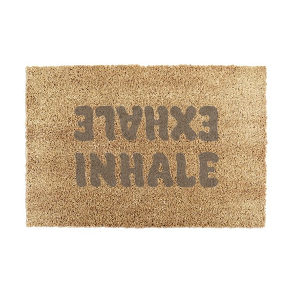 Kokosšķiedras kājslauķis 60x90 cm Inhale Exhale – Artsy Doormats