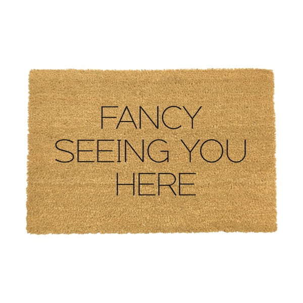 Dabīgā kokosšķiedras paklājs Artsy Doormats Fancy Seeing You Here, 40 x 60 cm