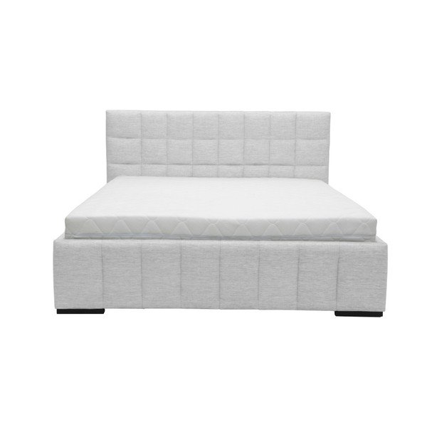 Gaiši pelēka divguļamā gulta Mazzini Beds Dream, 180 x 200 cm-image-4