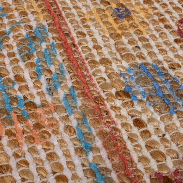 Dabīga toņa ar rokām darināts paklājs no džutas maisījuma 120x170 cm Taylor Patchwork – Flair Rugs-image-2