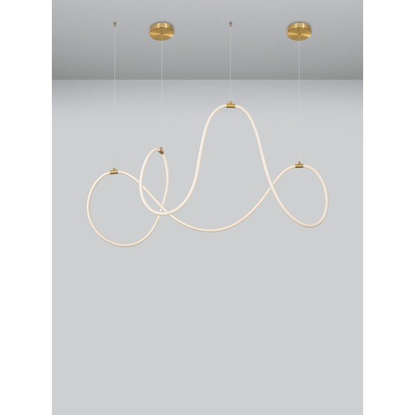 Zelta krāsas tērauda LED piekaramā lampa ar regulējamu spilgtumu Cerelia – Nova Luce-image-4