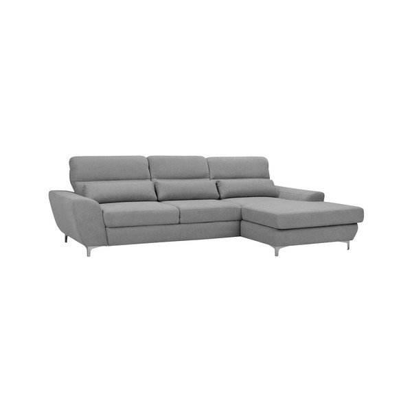 Gaiši pelēks Windsor & Co Sofas Omega dīvāns, labais stūris-image-1