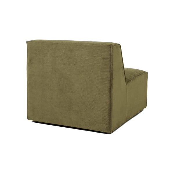 Zaļš velveta dīvāna centra modulis Scandic Sting-image-3