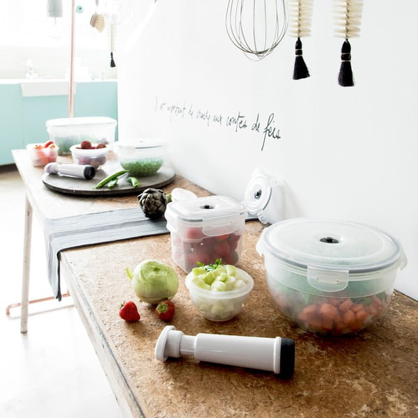 3 pārtikas kastu un vakuuma sūkņa komplekts Compactor Food Saver-image-3