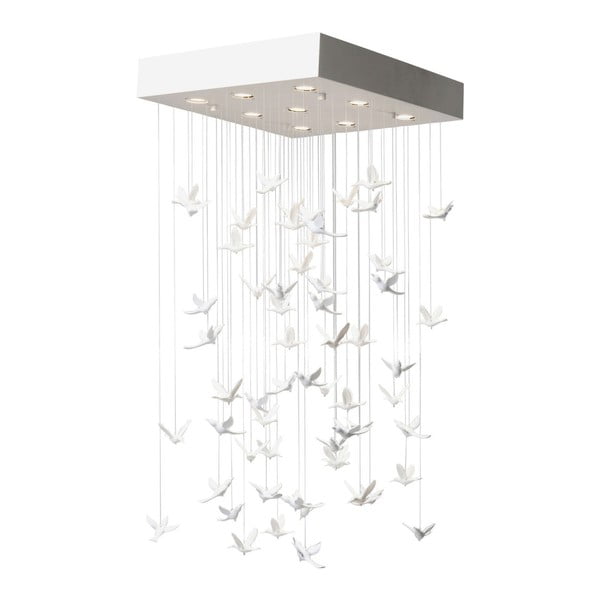 Balta piekaramā lampa Kare Design Birds