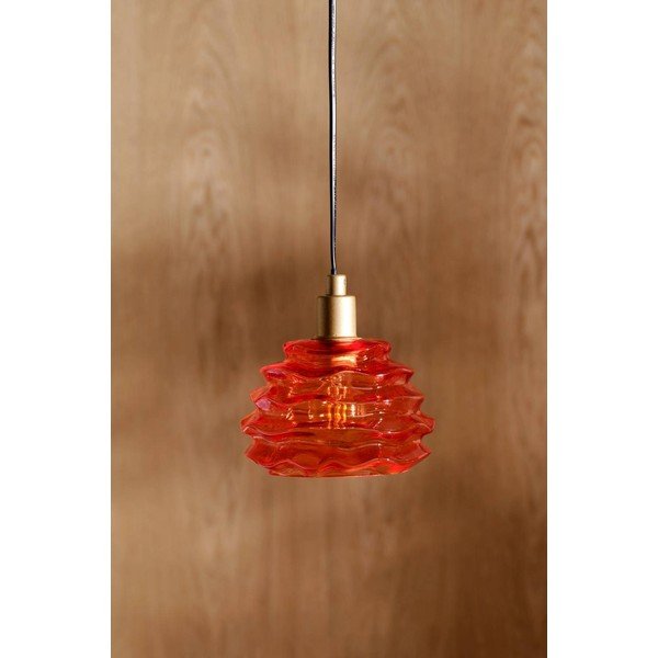 Oranža stikla piekaramā lampa ø 15 cm Fall – Jotex-image-2