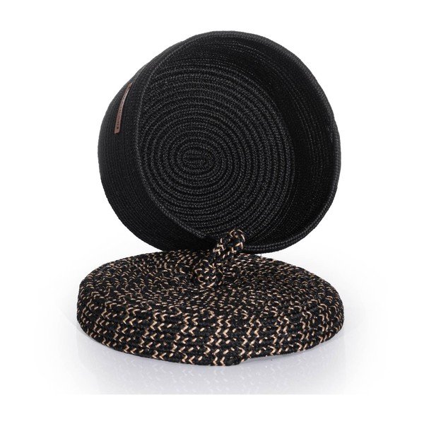 Auduma dekoratīvā uzglabāšanas kaste ar vāku – Mioli Decor-image-2