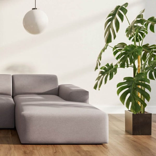 Pelēks samta stūra dīvāns (ar labo stūri/ar zvilni) Villet – Rodier-image-3