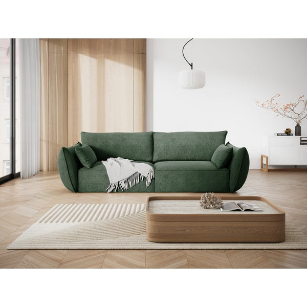 Tumši zaļš dīvāns 208 cm Vanda – Mazzini Sofas-image-1