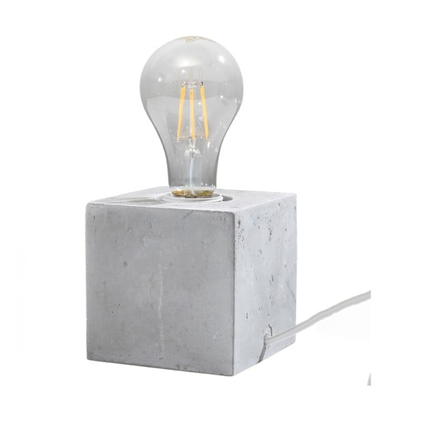 Gaiši pelēka galda lampa (augstums 10 cm) Gabi – Nice Lamps