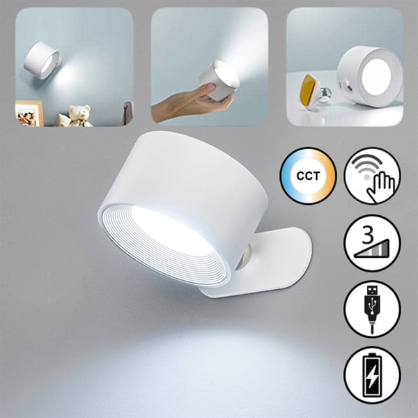 Balta LED sienas lampa Magnetics – Fischer & Honsel-image-2