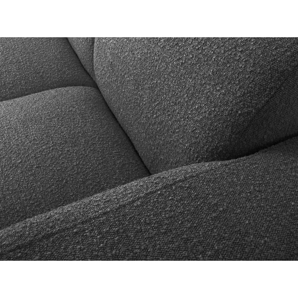 Tumši pelēks stūra dīvāns no buklē auduma (ar labo stūri) Molino – Micadoni Home-image-1