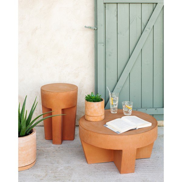 Terakotas sānu galdiņš Kave Home Vilena, ⌀ 33 cm-image-2