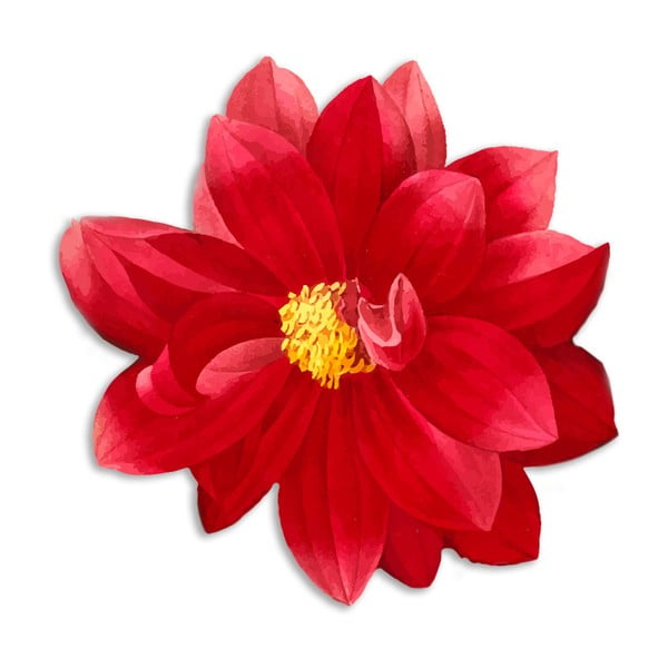 Dekoratīvs džutas galdauts Madre Selva Red Flower