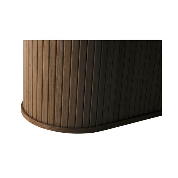 Brūns ēdamgalds ar ozolkoka imitācijas galda virsmu 95x180 cm Nola – Unique Furniture-image-4