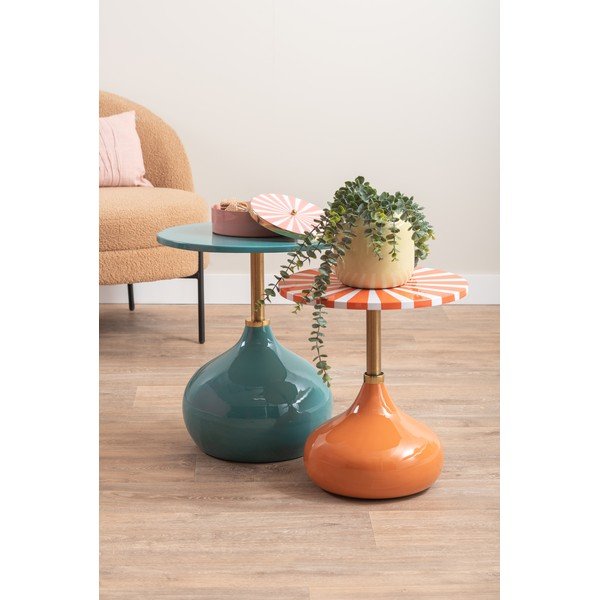 Metāla apaļš sānu galdiņš ø 46 cm Kensi – Leitmotiv-image-2