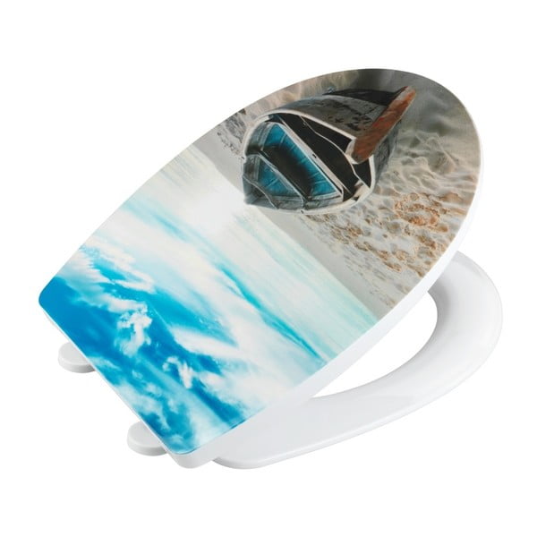 Automātiski aizverams tualetes poda sēdeklis 36,5 x 45 cm Boat – Wenko-image-1