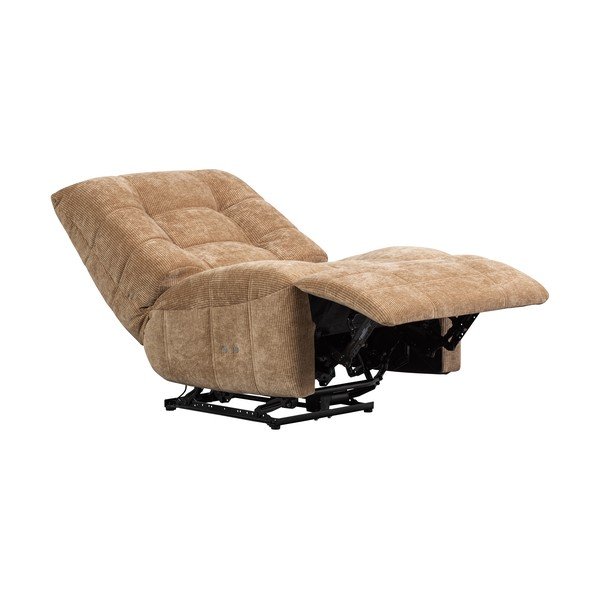 Gaiši brūns atgāžams velveta relaksējošs atpūtas krēsls Hein – WOOOD-image-2