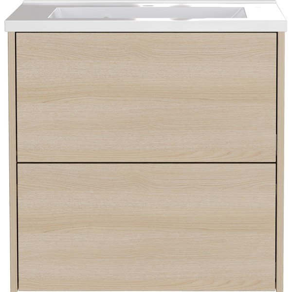 Dabīga toņa piekarams skapītis zem izlietnes ar ozolkoka imitāciju 61x61 cm Bodera – Germania-image-2
