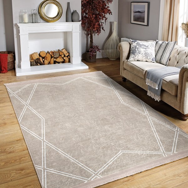 Bēšs paklājs 120x180 cm – Mila Home-image-1