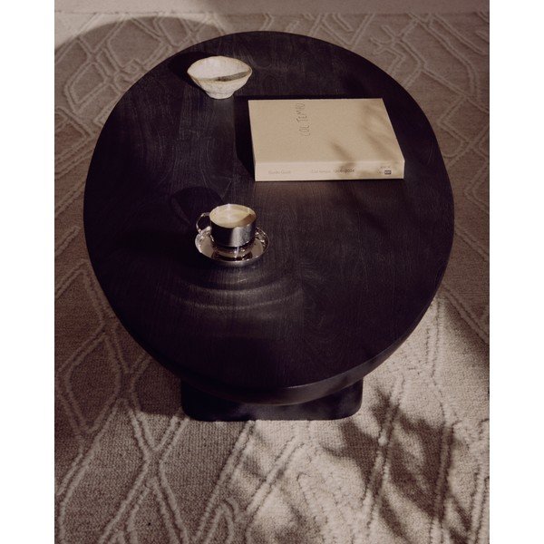 Akācijas masīvkoka apaļš sānu galdiņš ø 50 cm Ovak – Kave Home-image-3
