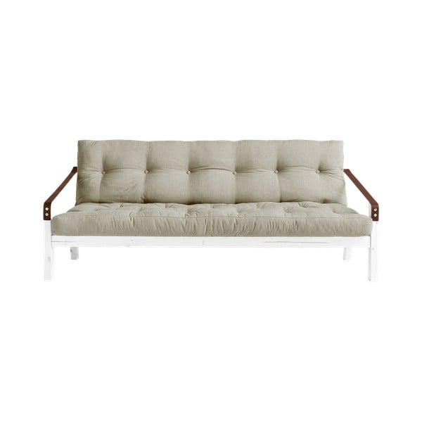 Izvelkamais dīvāns Karup Design Poetry White/Linen Beige